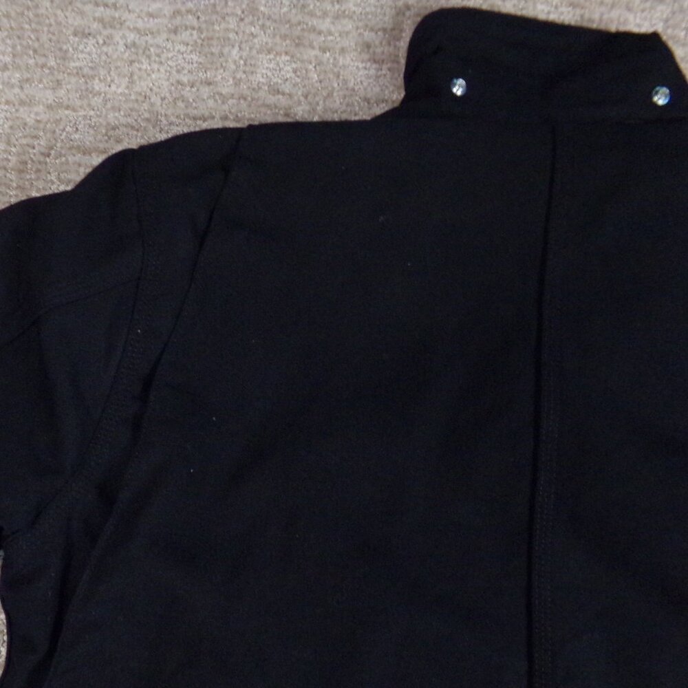 Men's Carhartt Coat Jacket Black B L Large Button Collar 103825 Blanket Lining - Picture 15 of 16